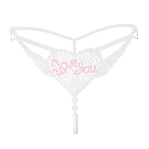 Pink Pearl Massage Seductive Underwear Crotchless Lingerie with Lace for Women - Picture 11 of 28
