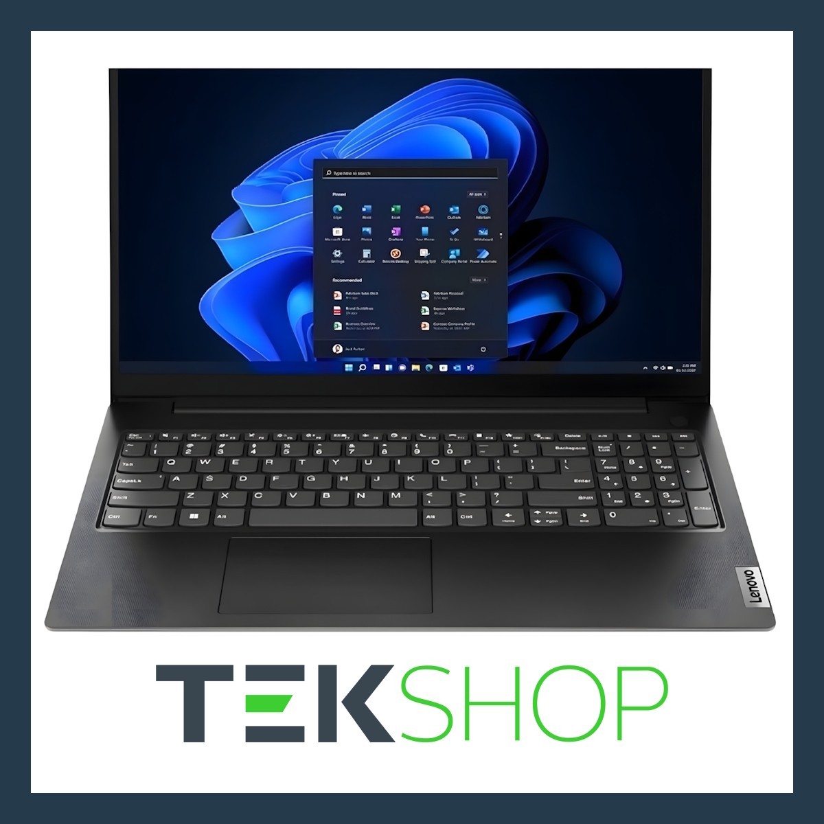 Lenovo Black V V15 Laptop 39.6 Cm (15.6") Full Hd Amd Ryzen™ 5 7520U 8 Gb Lpddr5-Sdram 512 Gb Ssd Wi-Fi 5 (802.11Ac) Windows 11 Pro - Image 2