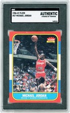 Michael Jordan Chicago Bulls 1986-87 Fleer #57 SGC Rated Rookie Card
