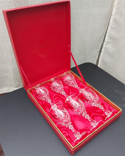 Handgeschliffene Kristallgläser Vintage PRINZESSIN 6 Gläser Set - Bild 2 von 14