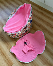 Bean Bag Planet Children’s Beanbag Chair Pink Animal Print Removable Cover