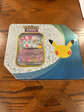 Pokémon TCG Celebrations Collector Chest Tin Pikachu Sylveon GX 50 ct