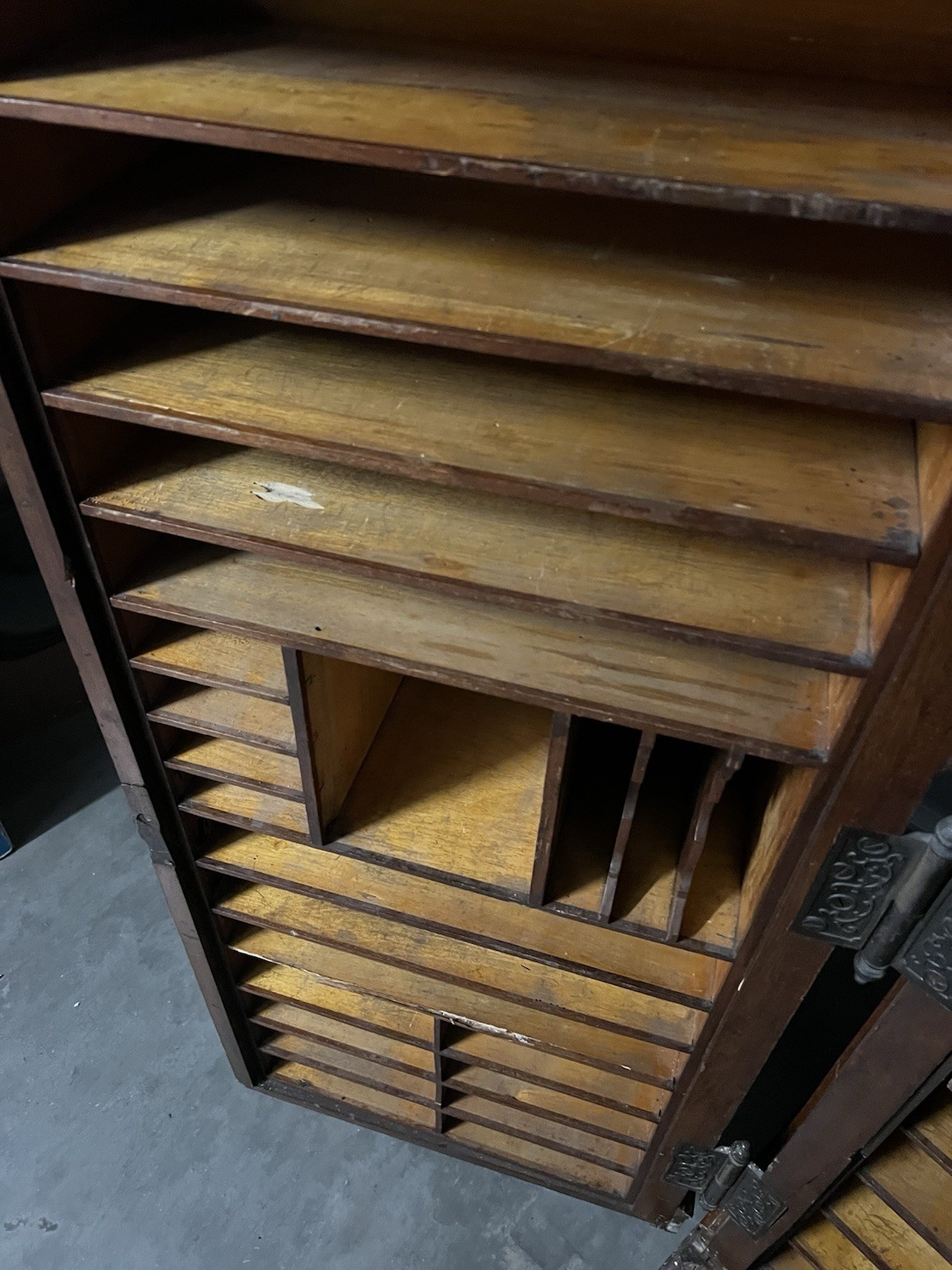 Antique 19th C. WOOTON DESK - STANDARD GRADE BURL WALNUT PATENT PAT