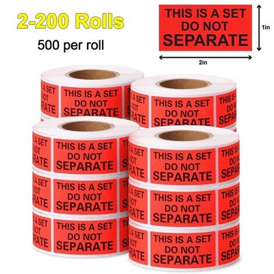 THIS IS A SET DO NOT SEPERATE Stickers FBA Packing Labels For Bundles Package
