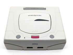 Sega Saturn White HST-3220 NTSC-J Japan Tested w/ Street Fighter ZERO 2