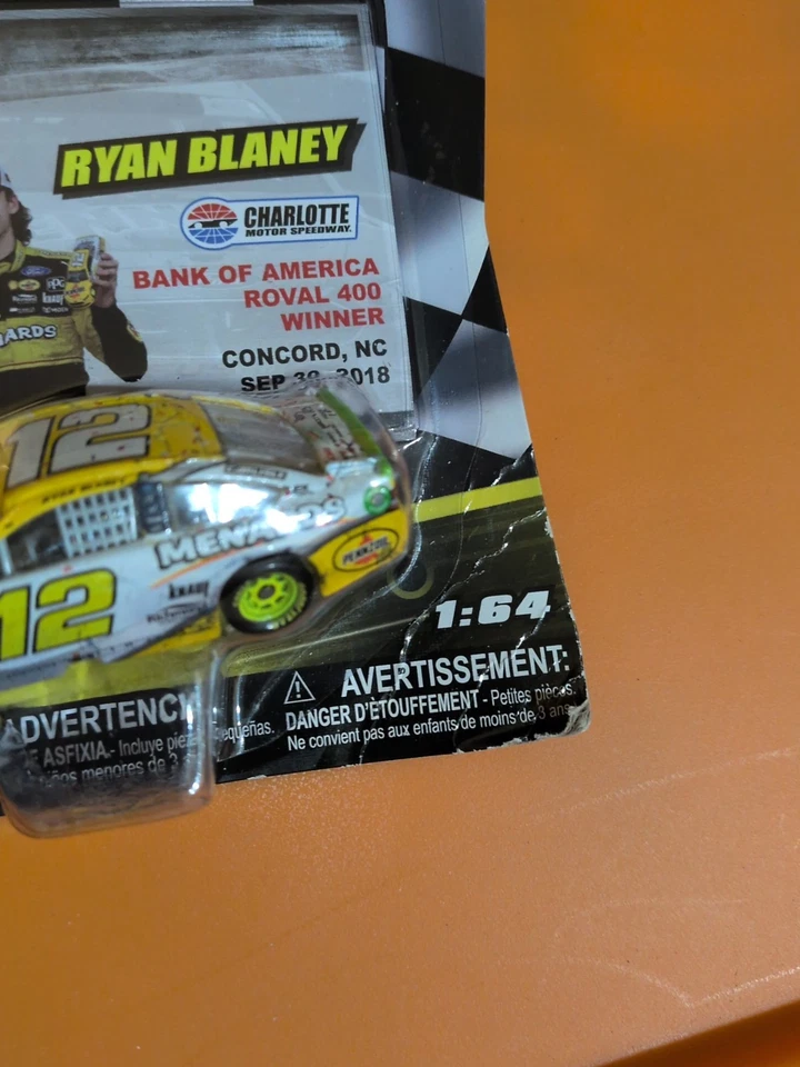 #12 Ryan Blaney 2019 Wave 3 NASCAR Authentics Diecast 1:64 ver detalles. Foto 2 de 4