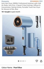 Hair Dryer 2000W, Professional Hairdryer with Cold Air Mode, Anti-Frizz, 2