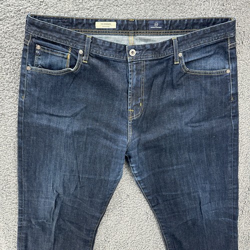 Adriano Goldschmied AG The Graduate Tailored Leg 40x34 Dark Wash Denim Jeans - Picture 2 of 19