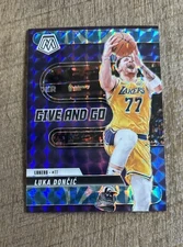 2024-25 Panini Mosaic - Luka Dončić - Give And Go Reactive Blue Prizm #4 SP /99