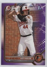 2022 Bowman Draft Purple 209/250 Jud Fabian #BD-114 08dx