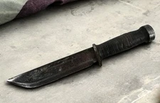 WW2 CATTARAUGUS US MILITARY COMBAT FIGHTING SURVIVAL BOWIE KNIFE 225Q Vintage