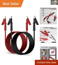 Versatile 14 AWG  Leads with Copper Clips - 2m for Automotive Diagnostics