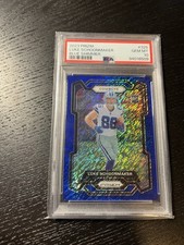 2023 Panini Prizm Luke Schoonmaker Blue Shimmer /25 Rookie RC #325 PSA 10 FOTL