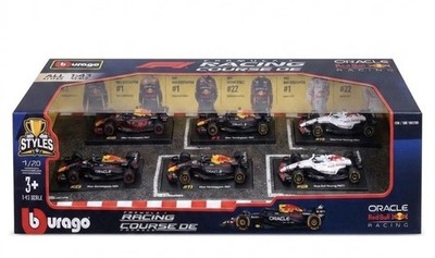 Bburago 1:43 Red Bull Racing Set 6 Cars Max Verstappen Sergio Perez Special Ed