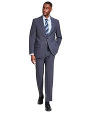 Nautica Mens Modern Fit 2 Piece Suit 42 R / 36 Waist Grey Charcoal Stretch