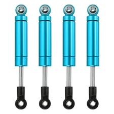 4 Pcs RC Shock Absorber 1/10 72mm Inner Spring Damper for 1/10 RC Car, Sky Blue