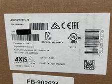 Axis P3227-LV P/N 0885-001 5MP Network Dome Camera New Sealed