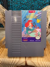 THE LITTLE MERMAID WALT DISNEY'S  1985 Nintendo NES Cartridge TESTED WORKING