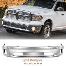 Chrome Steel Front Bumper Face Bar For 2013-2018 Dodge Ram 1500 Wsenser Holes