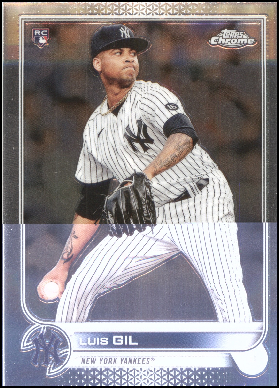 2022 Topps Chrome #202 Luis Gil New York Yankees RC
