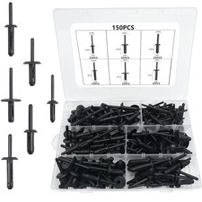 150Pcs Plastic Rivet Clip Automotive Universal Nylon Pop Rivet 6 Most Popular Si