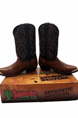 Laredo Men's Western Cowboy Boots Pnut Crunch Mens 9.5