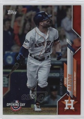 2020 Topps Opening Day Target Red Foil Jose Altuve #89 05v0