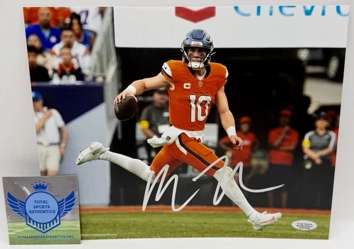 Bo Nix Signed 8x10 Photo Denver Broncos Starting QB AFC Division Champ TSA COA