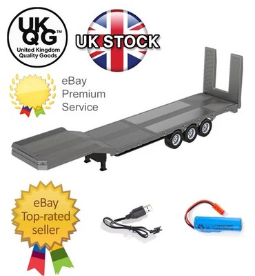 Huina 1502 grau Anhänger Pritsche Scania 770S Semi RC Beine Heck 1/18 Traktor LKW