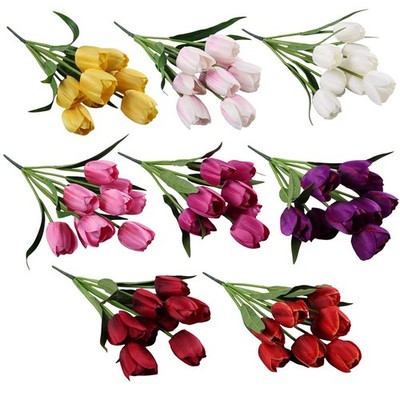 Künstliche Blumen Gefälschte Tulpen Buchhandlungen Brautsträuße Gefälschte