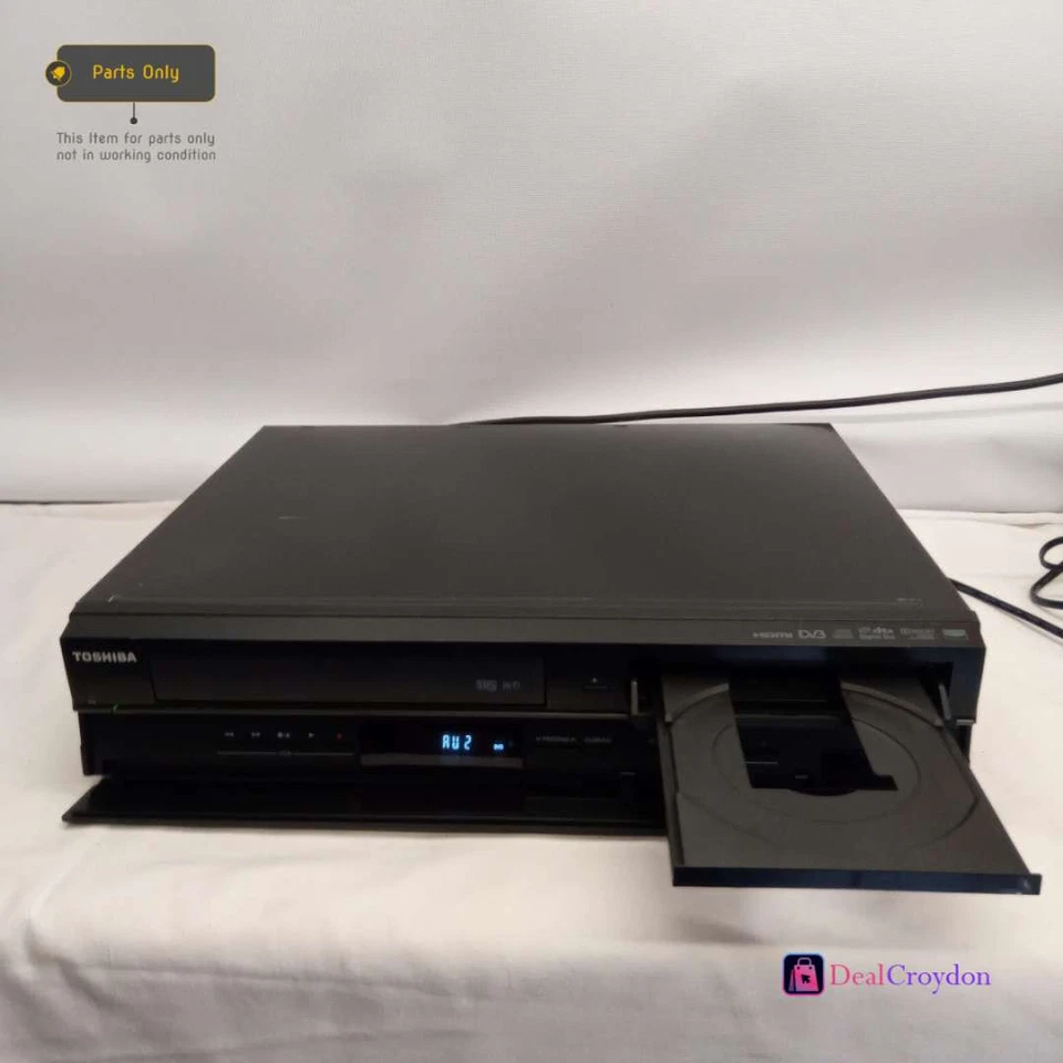 REPRODUCTOR GRABADORA DE VIDEO CASETE DVD TOSHIBA DVR20KB SIN CONTROL REMOTO REPUESTO Y REPARACIÓN Foto 2 de 4