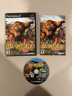 Cabela s Dangerous Hunts PS2 Black Label CIB Tested Working