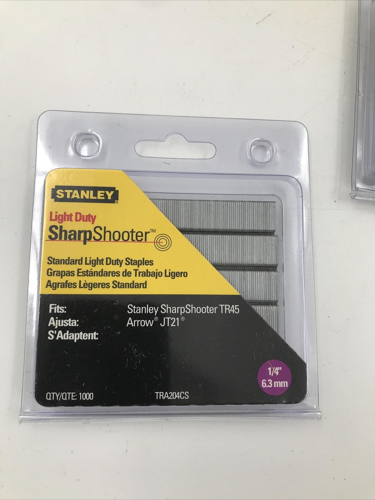 STANLEY SharpShooter TR45 (ARROW JT21) 1/4” Light Duty Staples (5 X