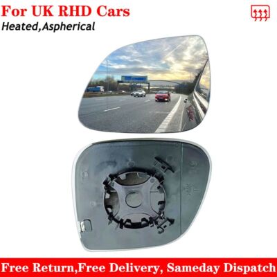 For VW Amarok 2010-2025 Heated Wing Mirror Glass Right Driver Side
