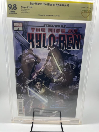 1st Print STAR WARS RISE OF KYLO REN #2 CLAYTON CRAIN Signed SS CBCS 9.8