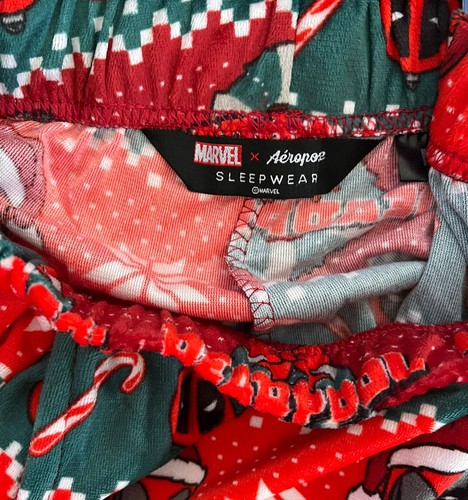 DEADPOOL Lounge Pants Pajama Fleece Pants POCKETS LT ED Christmas $48 Mens XL - Picture 3 of 8