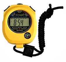 Digital Stopwatch with Battery, Individually Boxed, Built-in Compass and Lanyard