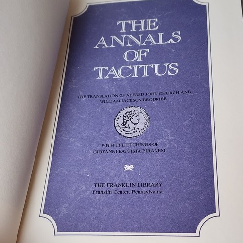 The Annals and the Histories of Tacitus Franklin Library Great Books 1982 - Bild 8 von 11