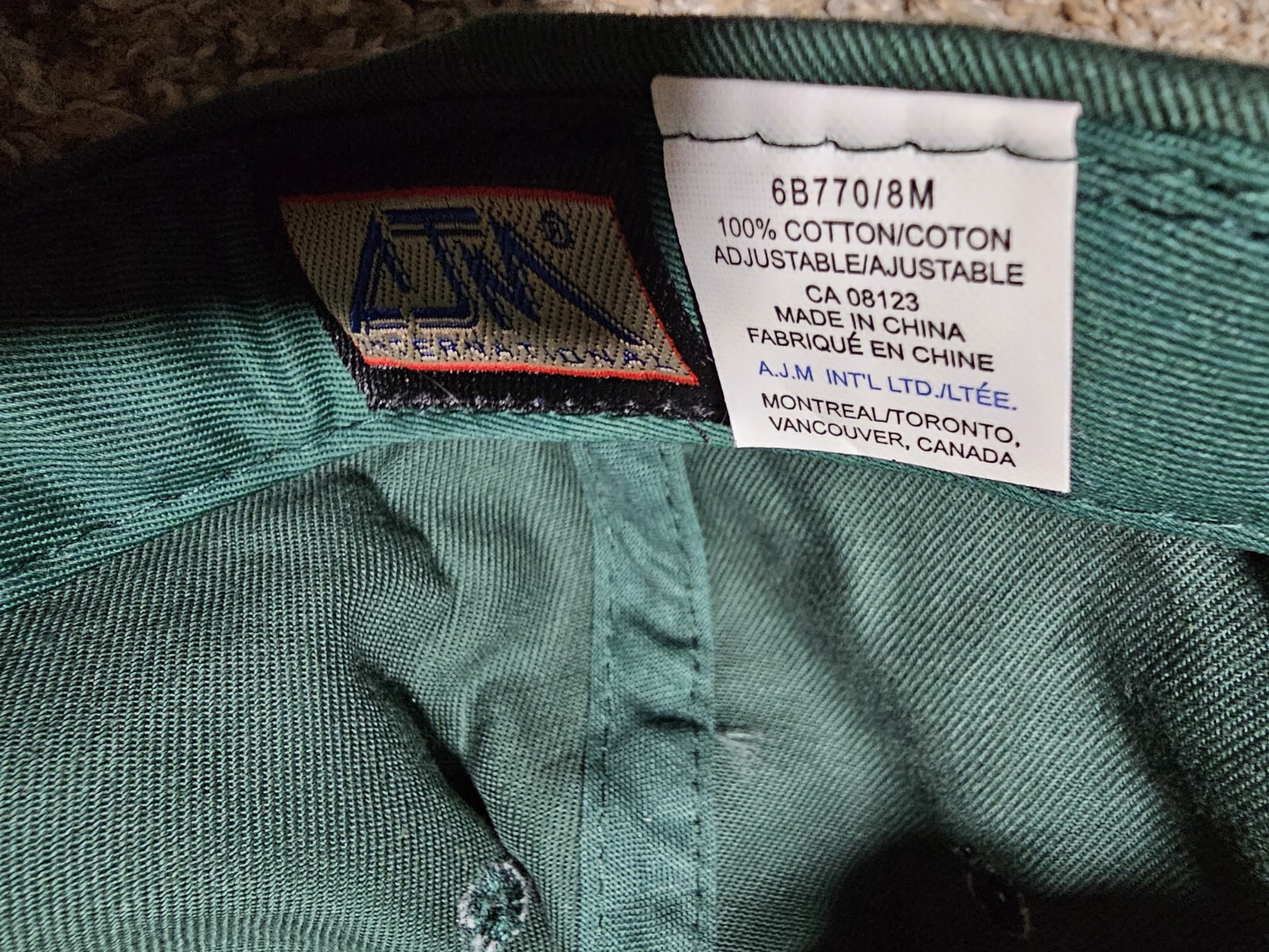 Queen's Mining green strapback hat - image 8