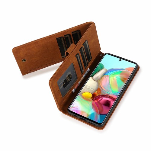Custodia supporto portafoglio tascabile flip in pelle Samsung Galaxy A Series - Foto 22 di 44