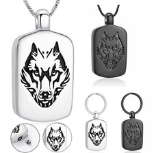 Urn Necklace for Ashes Pet Ashes Necklace Stainless Steel Cremation Urn Necklace