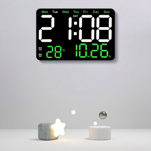 Convenient LED alarm clock adjustable brightness memory mode timing function - Bild 1 von 52
