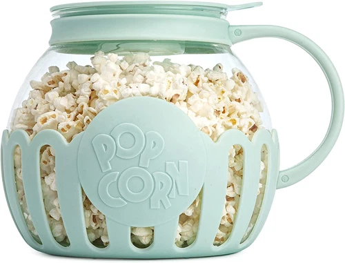 Ecolution Patented Micro-Pop Microwave Popcorn Popper with Temperature Safe 