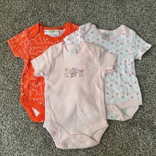 NEW 3 PACK Baby Girls 0-3 Months Bodysuit Lot Infant Newborn Clothes Gift Set O