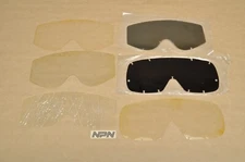 Vintage NOS Motorcycle Goggle Lens Replacement Lot of 6 Different Styles & Sizes