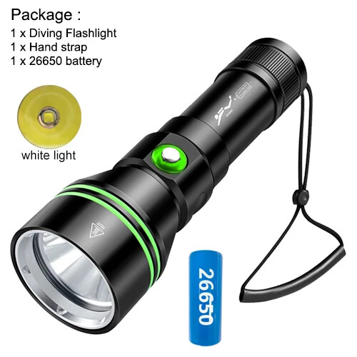90000000LM  Diving Flashlight Powerful Profession Underwater 80M Lamp Dive Torch - Picture 8 of 13