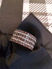 Genuine Red Diamonds & White Diamond Band Ring in SIZE 7 — photo 2