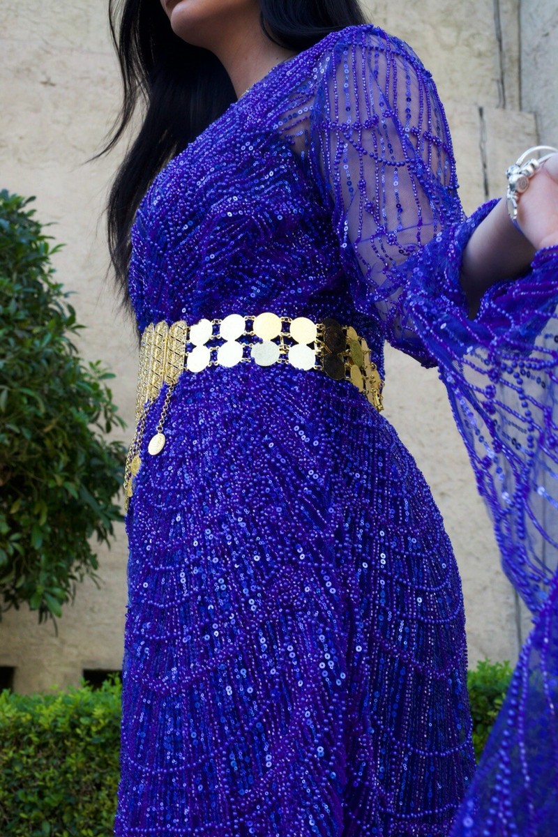 blue kurdish dress Nazar main image 1