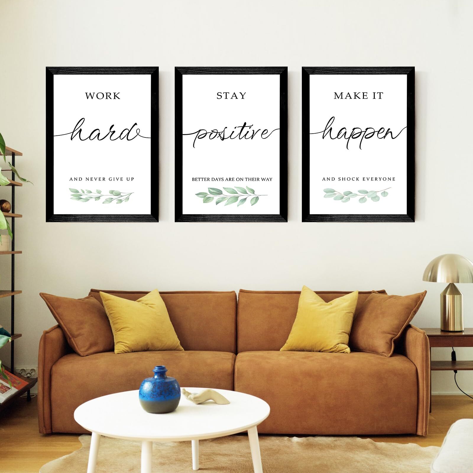 Set of 3 Framed Inspirational Wall Art for Bedroom,12x16”Motivational Framed ...