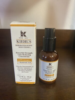 Kiehl's Powerful Strength Line-Reducing Concentrate 1.7 oz, NEW in Box Vitamin C